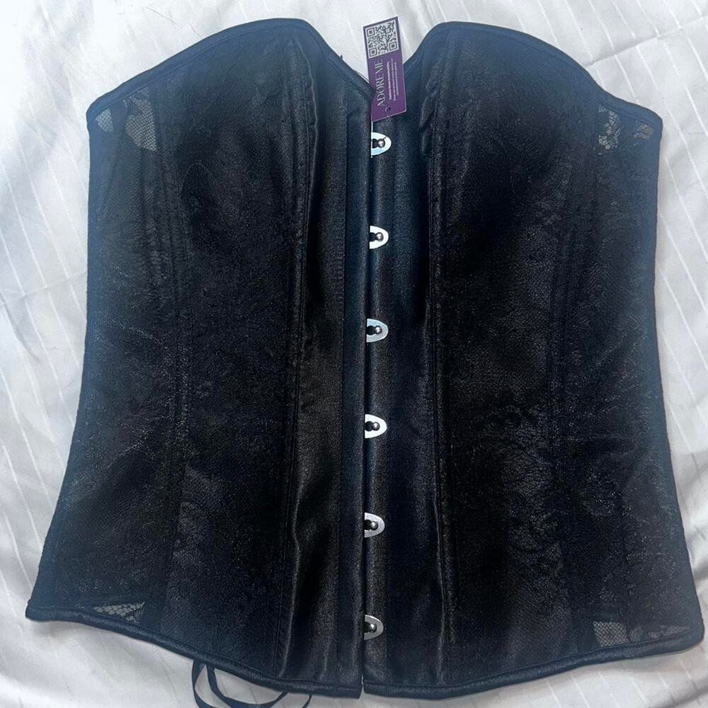 Brand new with tags‎ black Corset Top Adjustable Medium Adore ME